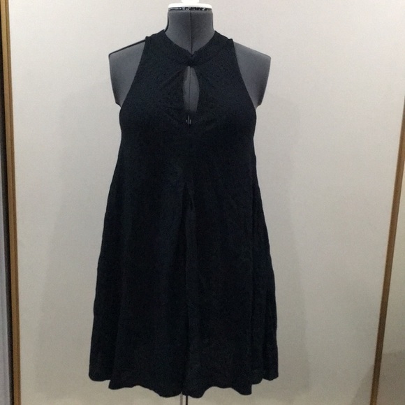 stone row Dresses & Skirts - Stone Row Black / Teal Halter Dress